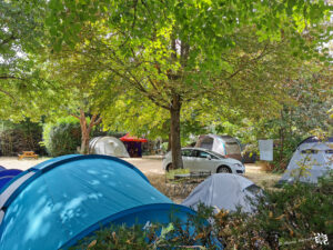 Reportage des emplacements au camping