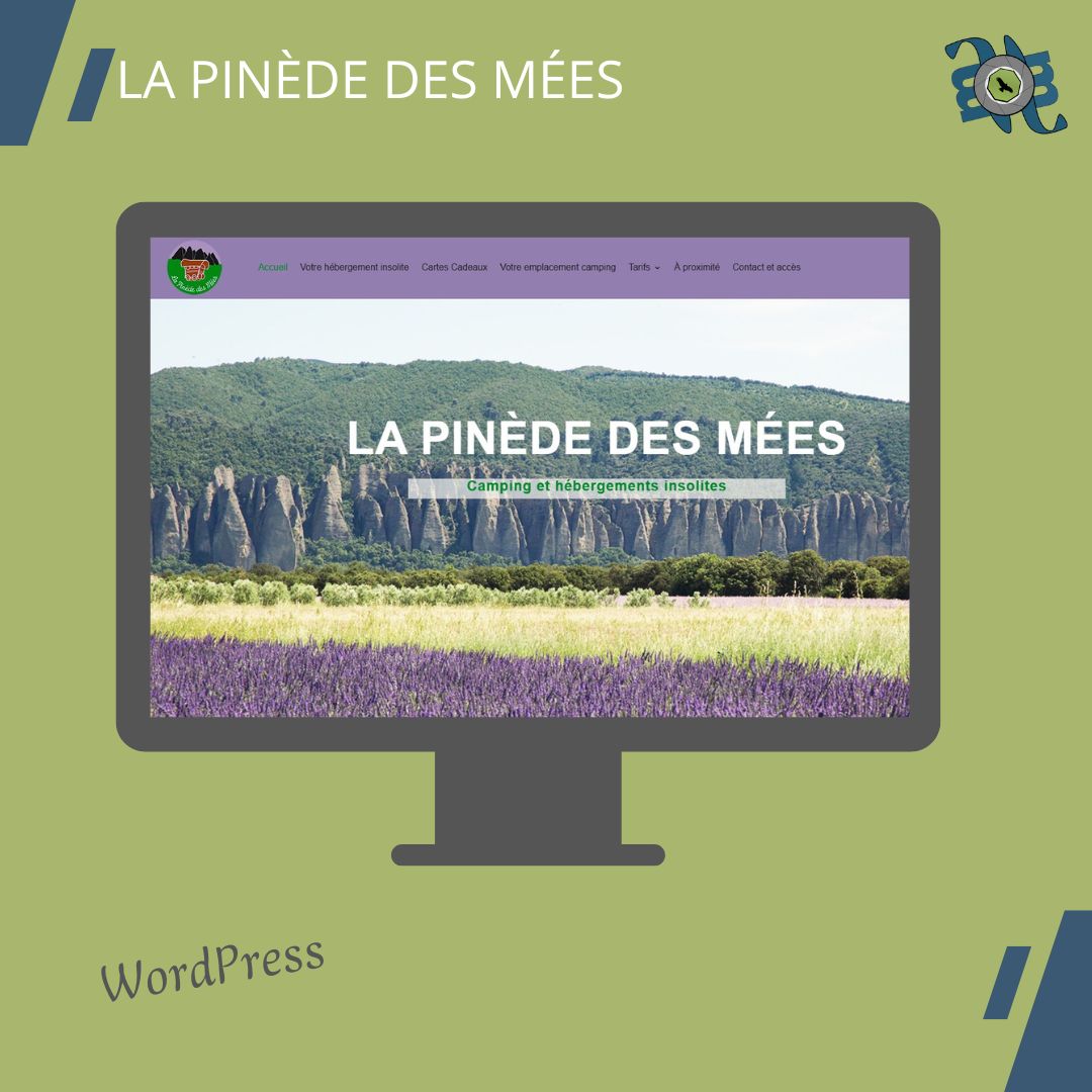 création site vitrine pour la Pinède des Mées