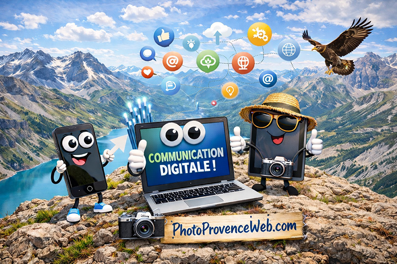 La communication digitale et l'IA pour la création des sites web